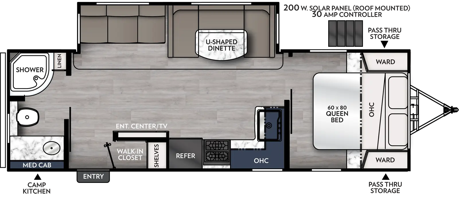 Apex Ultra Lite 265RBSS Floorplan